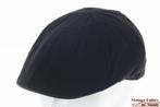 platte pet Flatcap Hawkins zwart katoen 58, 59, 60, 61, 62, 60 cm (XL, 7½ inch) of meer, Nieuw, Ophalen of Verzenden, Pet