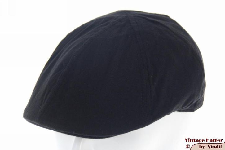 platte pet Flatcap Hawkins zwart katoen 58, 59, 60, 61, 62, Kleding | Heren, Hoeden en Petten, Nieuw, Pet, 60 cm (XL, 7½ inch) of meer