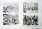 7 19e eeuwse tekeningen gravures - franse kranten - theater, Antiek en Kunst, Kunst | Tekeningen en Foto's, Verzenden