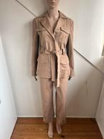 Marc Cain pak set jas met broek maat 36/38 bruin, Maat 38/40 (M), Marc Cain, Bruin, Ophalen of Verzenden