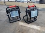 Bouwlamp op standaard, Gebruikt, Met statief, Ophalen of Verzenden, Lamp met armatuur
