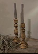 Set sobere kandelaars, Ophalen, Zo goed als nieuw, Hout, 25 tot 50 cm