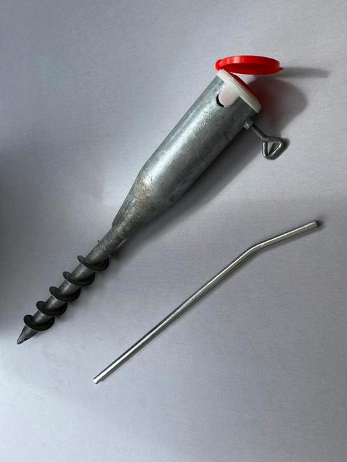 Bo-camp inschroefbare parasolvoet - pin - grondboor, Tuin en Terras, Parasols, Gebruikt, Parasolvoet, Minder dan 1 meter, Ophalen of Verzenden