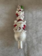 Decoris piek met Sneeuwpoppen glas, Diversen, Kerst, Ophalen, Zo goed als nieuw