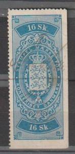Denemarken belastingzegel vóór 1875, Postzegels en Munten, Ophalen of Verzenden, Denemarken, Gestempeld