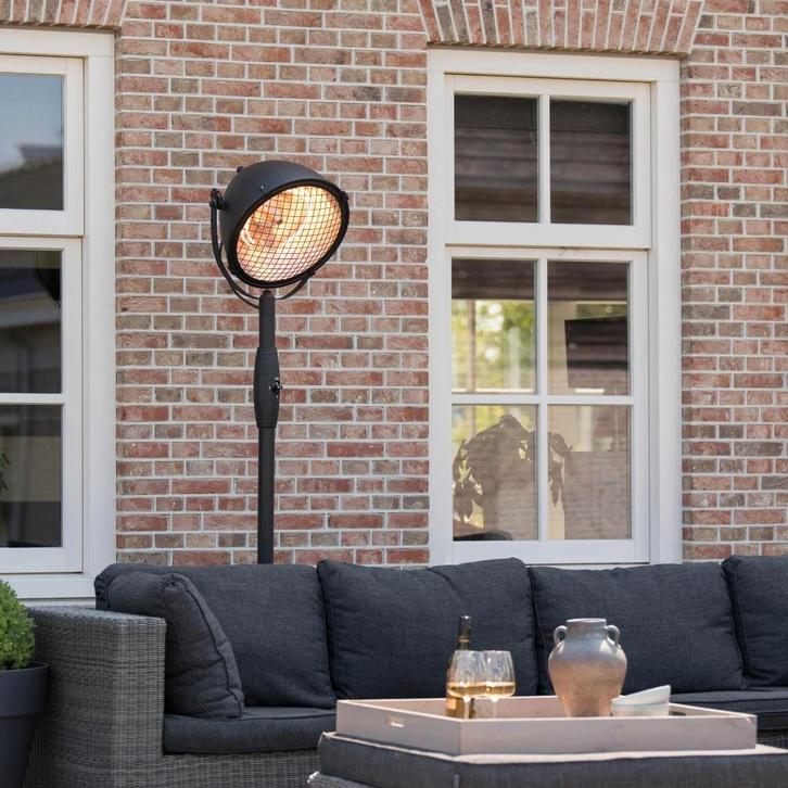 Te koop: 2x Staande industriële heater, Tuin en Terras, Terrasverwarmers, Zo goed als nieuw, Elektrisch, Vloer, Draaibaar, Ophalen