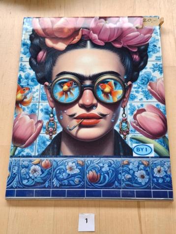 Frida Kahlo Keramische tegel 15 x 20 cm beschikbaar voor biedingen
