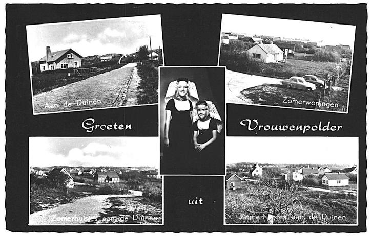 700313 Vrouwenpolder Zeeland 1971 Gelopen met postzegel, Verzamelen, Ansichtkaarten | Nederland, Gelopen, Zeeland, 1960 tot 1980