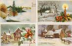 kerstkaart, Verzamelen, Ansichtkaarten | Themakaarten, Verzenden, Gelopen, Feest(dag)