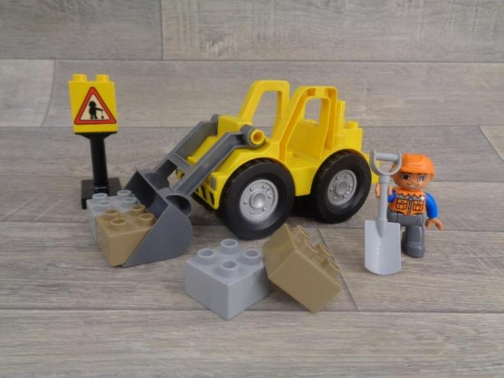 duplo bouwplaats loader bulldozer shovel, Kinderen en Baby's, Speelgoed | Duplo en Lego, Zo goed als nieuw, Duplo, Ophalen of Verzenden