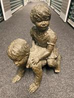 Bronzen Beeld Geert Kunen: Spelende Kinderen, Antiek en Kunst, Kunst | Beelden en Houtsnijwerken, Ophalen