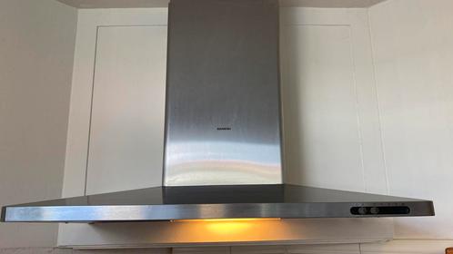 Afzuigkap Siemens (RVS), Witgoed en Apparatuur, Afzuigkappen, Gebruikt, Vrijstaand, Wandschouwkap, Motor, Ophalen