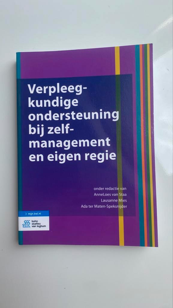 Verpleegkundige ondersteuning bij zelfmanagement en eigen re, Boeken, Studieboeken en Cursussen, Zo goed als nieuw, HBO, Verzenden