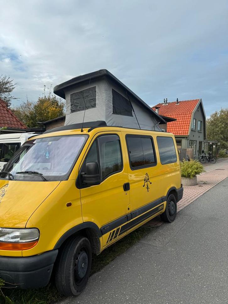 Renault Master Camper H1L1 2003 slaaphefdak, Caravans en Kamperen, Campers, Particulier, tot en met 4, Buscamper of Camperbus