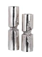 Vaas Kaarsenhouder Osiris richmond set of 2 zilver rvs look, Huis en Inrichting, Woonaccessoires | Kandelaars en Kaarsen, 25 tot 50 cm