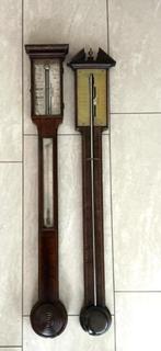 Twee Engelse stick-barometers, Ophalen