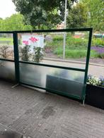 Terrasschermen staal & matglas – 200 x 160 cm – Zeer stevig, Tuin en Terras, Ophalen, Zo goed als nieuw, 200 cm of meer, 150 tot 200 cm