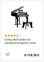 Izgst Zgan Vleugelpiano Zwart Mini Kinderen piano, Ophalen, Zo goed als nieuw, Zwart