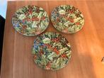 3 borden - Gien - Le Houx, Huis en Inrichting, Keuken | Servies, Ophalen of Verzenden, Zo goed als nieuw, Bord(en), Overige stijlen