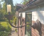kandelaar wand, oud, ongepoetst messing, Antiek en Kunst, Antiek | Koper en Brons, Ophalen, Koper