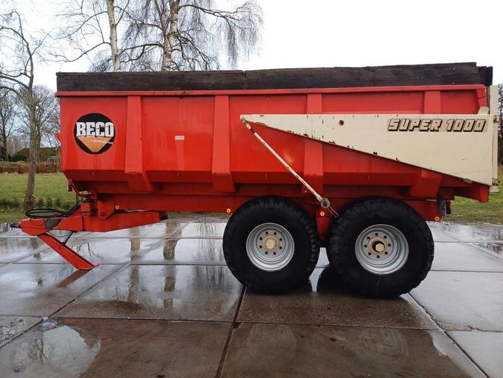 Beco Super 1000 kieper kipper kipwagen kiepwagen, Zakelijke goederen, Agrarisch | Werktuigen, Transport, Ophalen
