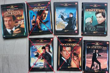 4 DVD's van James Bond 007 beschikbaar voor biedingen