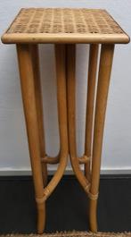 Plantentafel bamboe rotan: bohemian, vintage, retro h 81 cm, Ophalen of Verzenden, Zo goed als nieuw