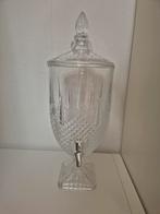 Glazen drankdispenser watertap met tapkraan, Ophalen, Zo goed als nieuw