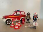 playmobil brandweer interventie wagen met twee poppetjes, Ophalen of Verzenden, Los playmobil, Zo goed als nieuw