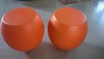 2 Tumbly zitkrukken / wiebelkruk oranje, Ophalen, Gebruikt, Kunststof