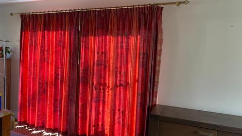 Gordijnen mét roede en ringen, Huis en Inrichting, Stoffering | Gordijnen en Lamellen, Gebruikt, 150 tot 200 cm, 150 tot 200 cm