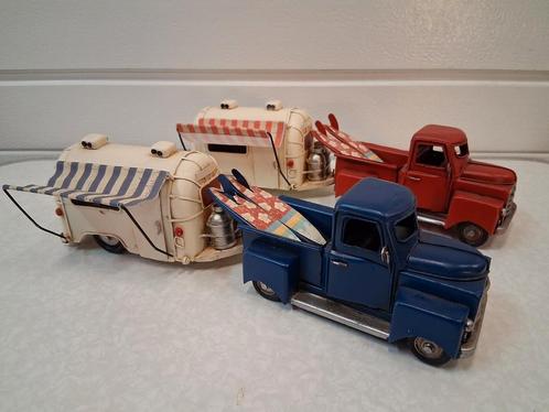 pick-up met caravan, Hobby en Vrije tijd, Modelauto's | Overige schalen, Nieuw, Ophalen of Verzenden
