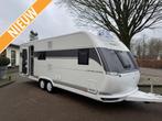 Hobby Excellent Edition 650 KMFE Stapelbed, Caravans en Kamperen, Caravans, Schokbreker, Rondzit, Hobby, Bedrijf