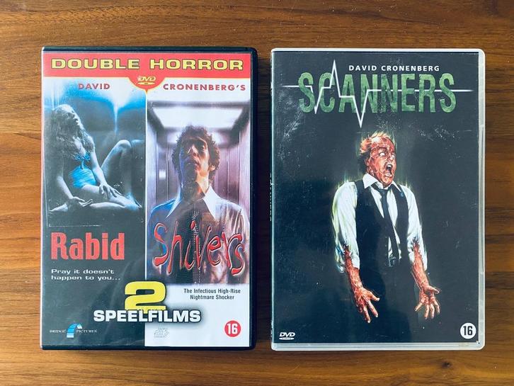 DVD Bundel: David Cronenberg (Horror), Cd's en Dvd's, Dvd's | Horror, Gebruikt, Overige genres, Vanaf 16 jaar, Ophalen of Verzenden