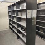 Partij Magista metalen boekenstelling 25 cm diep per 2 meter, Ophalen, Gebruikt