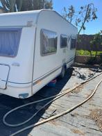 Knaus Bleu Line 450 staat in Spanje (Estartit)., Caravans en Kamperen, Caravans, Rondzit, Particulier, Luifel, Knaus