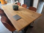 Eetkamer tafel massief eiken 4,5 cm dik 240 x 110 cm, Huis en Inrichting, Tafels | Eettafels, Ophalen of Verzenden, Rechthoekig