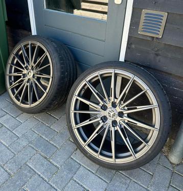 20’ Forged velgen Mercedes C63 S Amg W205 + Continental   beschikbaar voor biedingen