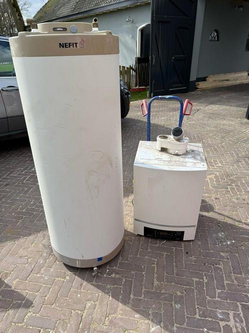 Nefit cv ketel Topline HR 45 en boiler 300 liter, Doe-het-zelf en Verbouw, Geisers en Boilers, Gebruikt, Boiler, Ophalen of Verzenden