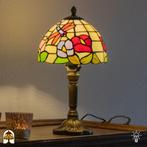 Tiffany taffellamp Flora Piccola - 20 cm, Nieuw, Ophalen of Verzenden, Glas, Tiffany