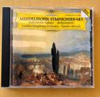 Menselssohn Symphonien 4&5 - Claudio Abbado, Ophalen of Verzenden, Zo goed als nieuw, Orkest of Ballet
