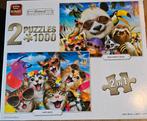 2 puzzels King dieren 1000 stukjes, Ophalen of Verzenden, 500 t/m 1500 stukjes, Legpuzzel, Zo goed als nieuw