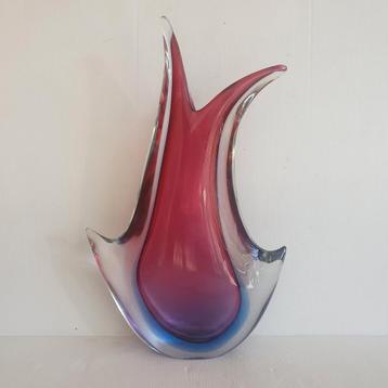 Murano vaas - handgemaakt - 37 cm hoog  beschikbaar voor biedingen