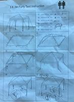 Partytent 3x3m., Tuin en Terras, Partytenten, Ophalen of Verzenden, Zo goed als nieuw, Partytent