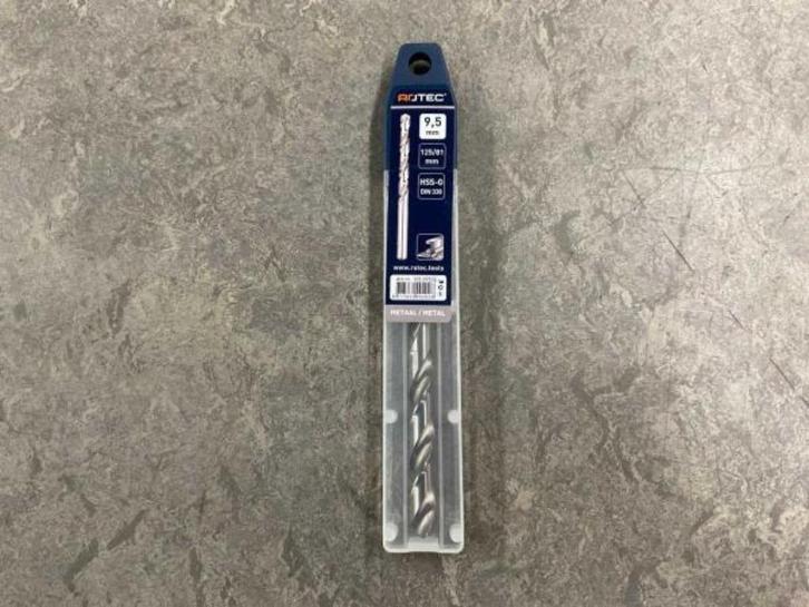 Rotec spiraalboor ø9,5x125mm HSS-G, Doe-het-zelf en Verbouw, Gereedschap | Boormachines, Nieuw, Boor- en Schroefmachine, Ophalen of Verzenden