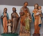 religie 4 beeldjes H. Familie Jozef,Maria,Christoffel, Ophalen of Verzenden, Christendom | Katholiek, Zo goed als nieuw, Beeld(je)