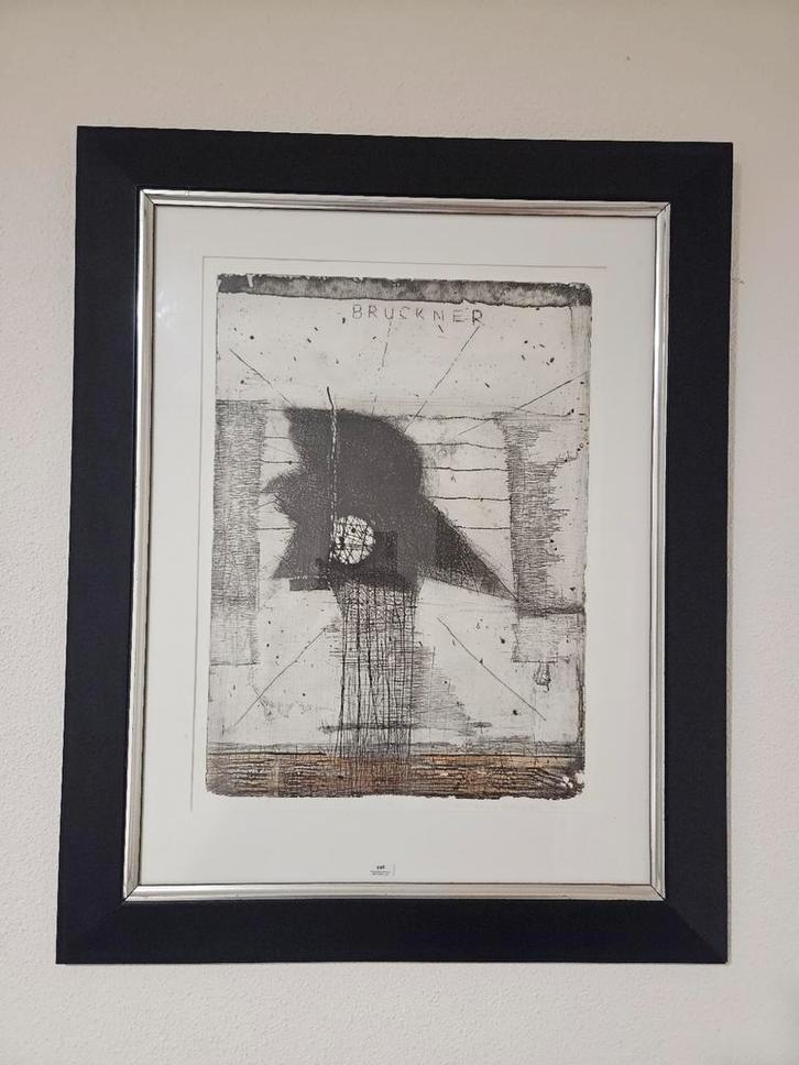 Abstracte Kunst zeefdruk - Guillaume Le Roy, Antiek en Kunst, Kunst | Etsen en Gravures, Ophalen