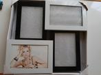 Zwart witte fotolijst voor 4 Fotos, Ophalen, Nieuw, Minder dan 50 cm, Minder dan 50 cm