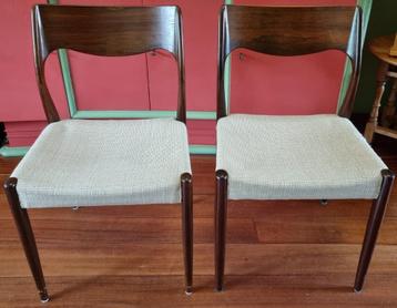 Zes Vintage palissander Fristho Franker stoelen beschikbaar voor biedingen