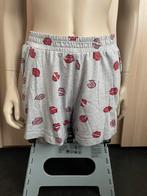 Pyjama broekje short rebelle grijs lippen kusje rood 38 M, Kleding | Dames, Gedragen, Maat 38/40 (M), Ophalen of Verzenden, Rebelle